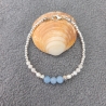 Aquamarin Armband Mond – Edelsteinarmband für Damen - Schmuck