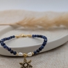 Armband – Edelsteinarmband Lapis Lazuli & Süßwasserperlen