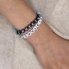 Armband Schulkind Einschulung | Edelstein + Buchstabenperlen