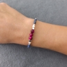 Rotes Tigerauge Armband – Edelsteinarmband – Perlenarmband Damen