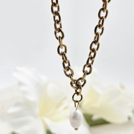Armband Süßwasserperle Gold | Silber | Maritime Charms Armband
