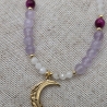 Kette Sichelmond – Edelstein Halskette Damen – Jade Tigerauge