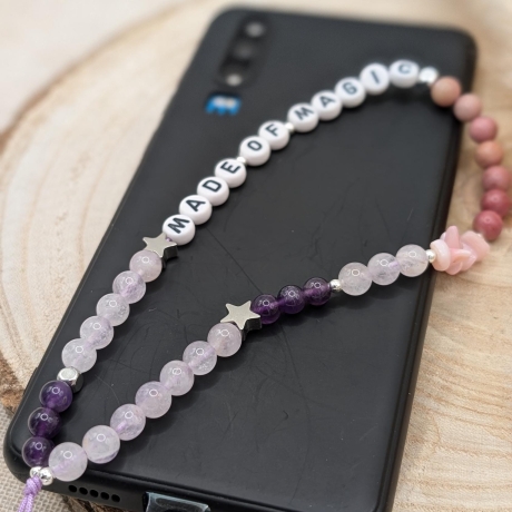 Handykette kurz fürs Handgelenk | aus Edelsteinen | Phone Strap