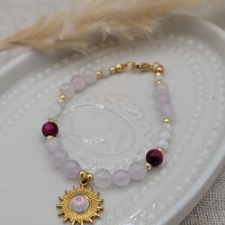 Armband Mondstein – Edelsteinarmband – Perlenarmband - Charm