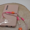 Handykette kurz fürs Handgelenk aus Rosenquarz – Phone Strap