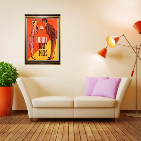 Doro Kaffee – Retro Küchenposter 1960er A4
