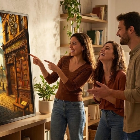 Steampunk London – Viktorianischer Buchladen A4