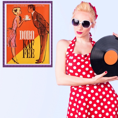 Doro Kaffee – Retro Küchenposter 1960er A4