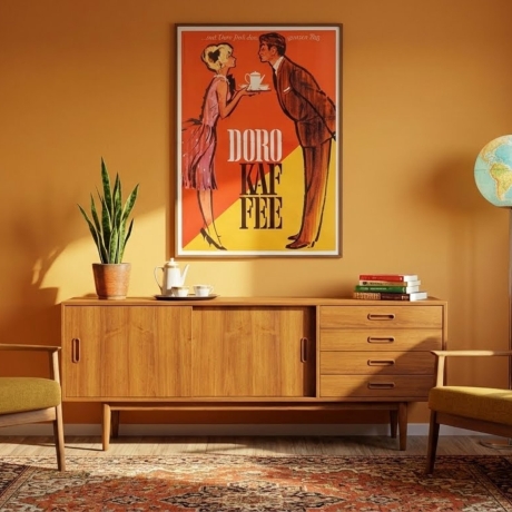 Doro Kaffee – Retro Küchenposter 1960er A4