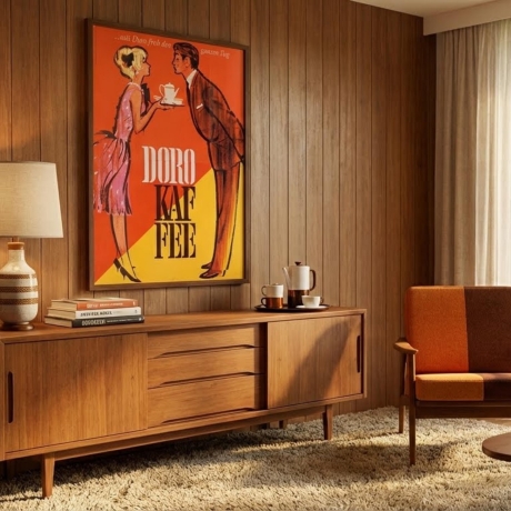 Doro Kaffee – Retro Küchenposter 1960er A4