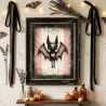 Spooky Animals Postkarten Set – Gothic Katze Eule Fledermaus