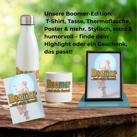 Lustiges Poster Boomer  …und stolz darauf | Deko 70er Jahre 