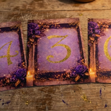 Tischnummern Hochzeit Vintage | Dark Academia | Sofort Download