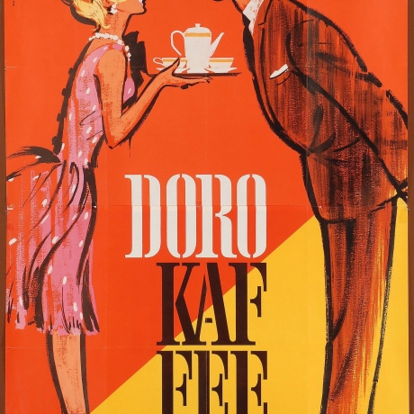 Doro Kaffee – Retro Küchenposter 1960er A4