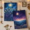 Mystisches 4er Mini Print Set 13x18 cm – Mond & Sternenhimmel 
