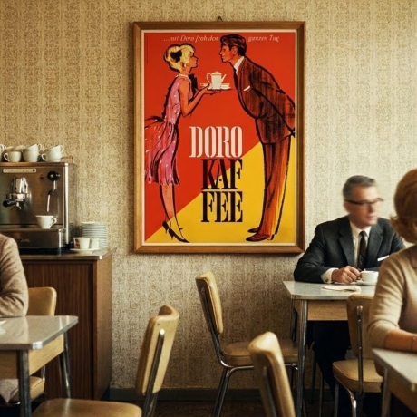 Doro Kaffee – Retro Küchenposter 1960er A4
