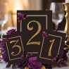 Tischnummern Hochzeit Set 1-20 |Dark Academia Hochzeitsdeko 