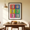 Milchdosen Pop Art – Retro Küchenposter A4