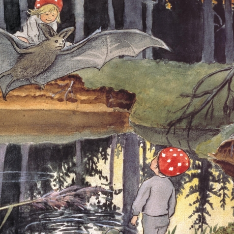 Waldkinder – Skandinavischer Kunstdruck A4