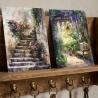 Garten Kunstkarten Set 4er Sommeridyll, Aquarell 