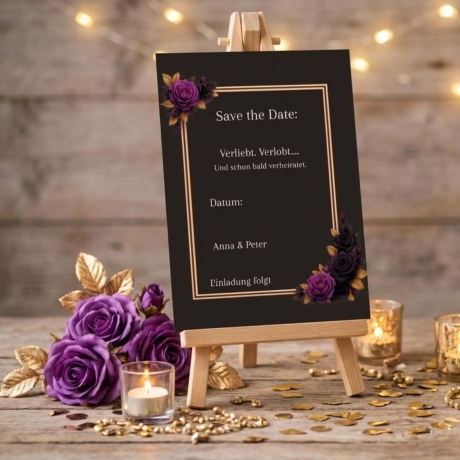 Hochzeitseinladung Canva Vorlage – 3 Motive– Save the Date