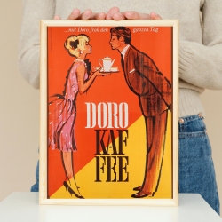 Doro Kaffee – Retro Küchenposter 1960er A4