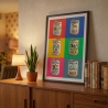Milchdosen Pop Art – Retro Küchenposter A4