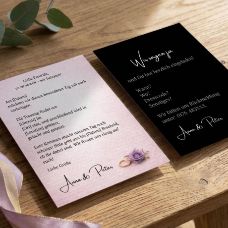 Hochzeitseinladung Canva Vorlage – 3 Motive– Save the Date
