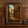 Steampunk London – Viktorianischer Buchladen A4