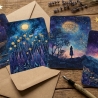 Mystisches 4er Mini Print Set 13x18 cm – Mond & Sternenhimmel 