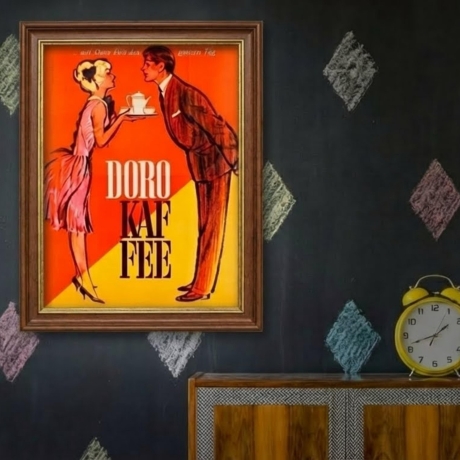 Doro Kaffee – Retro Küchenposter 1960er A4