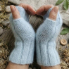 Handstulpen  aus  Mohair, Cashmere, Maulbeerseide