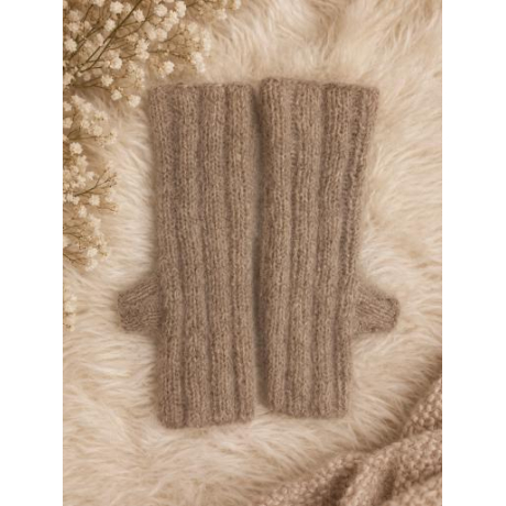 Handstulpen  aus   Alpaka, Cashmere, Maulbeerseide