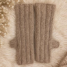 Handstulpen  aus   Alpaka, Cashmere, Maulbeerseide