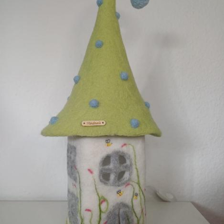 Filzlampe, Kinderzimmer Lampe, Schlafzimmer Lampe
