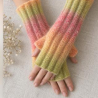 Handstulpen aus  Schurwolle, Mohair, Seide