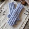 Handstulpen aus Mohair, Cashmere , Maulbeerseide