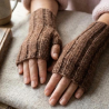 Handstulpen aus  Alpaka, Cashmere,,Maulbeerseide