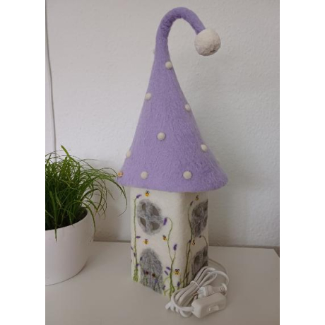 Filzlampe, Kinderzimmer Lampe, Schlafzimmer Lampe