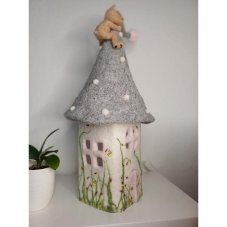 Filzlampe, Kinderzimmer Lampe, Schlafzimmer Lampe