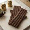 Handstulpen aus  Alpaka, Cashmere,,Maulbeerseide