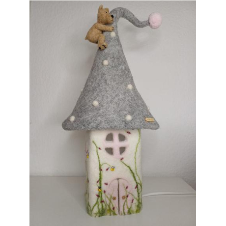 Filzlampe, Kinderzimmer Lampe, Schlafzimmer Lampe