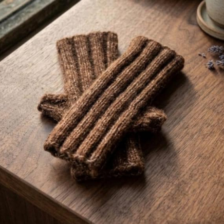 Handstulpen aus  Alpaka, Cashmere,,Maulbeerseide