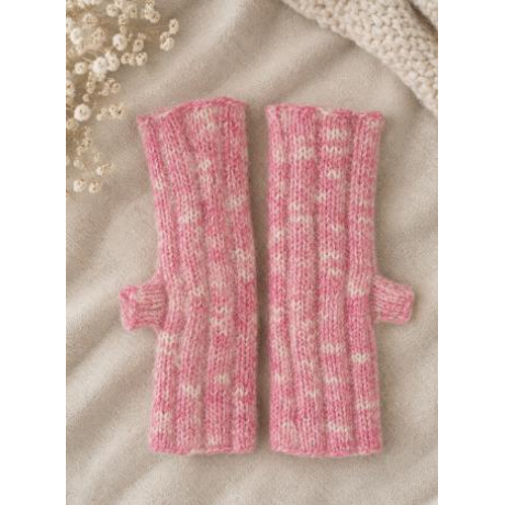 Handstulpen aus Schurwolle, Mohair, Seide