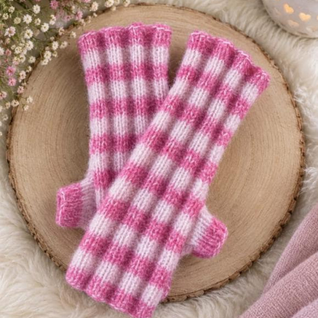 Handstulpen  aus  Alpaka, Cashmere,