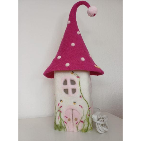 Filzlampe, Kinderzimmer Lampe, Schlafzimmer Lampe