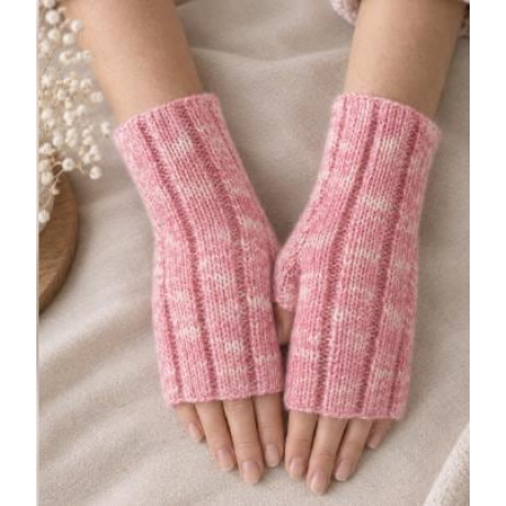 Handstulpen aus Schurwolle, Mohair, Seide