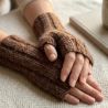Handstulpen aus  Alpaka, Cashmere,,Maulbeerseide