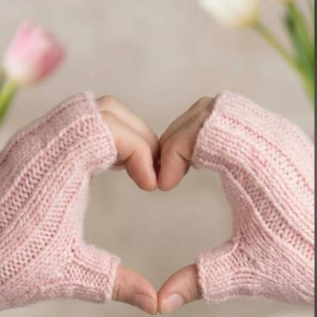 Handstulpen  aus  Alpaka, Cashmere, Maulbeerseide