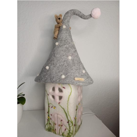 Filzlampe, Kinderzimmer Lampe, Schlafzimmer Lampe